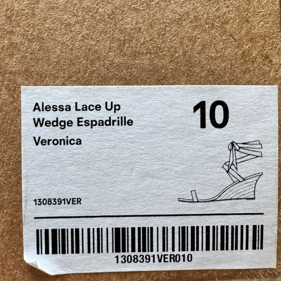 Reformation Alessa Lace-Up Wedge Espadrille Heels. Size 10. Like New. - Picture 8 of 9